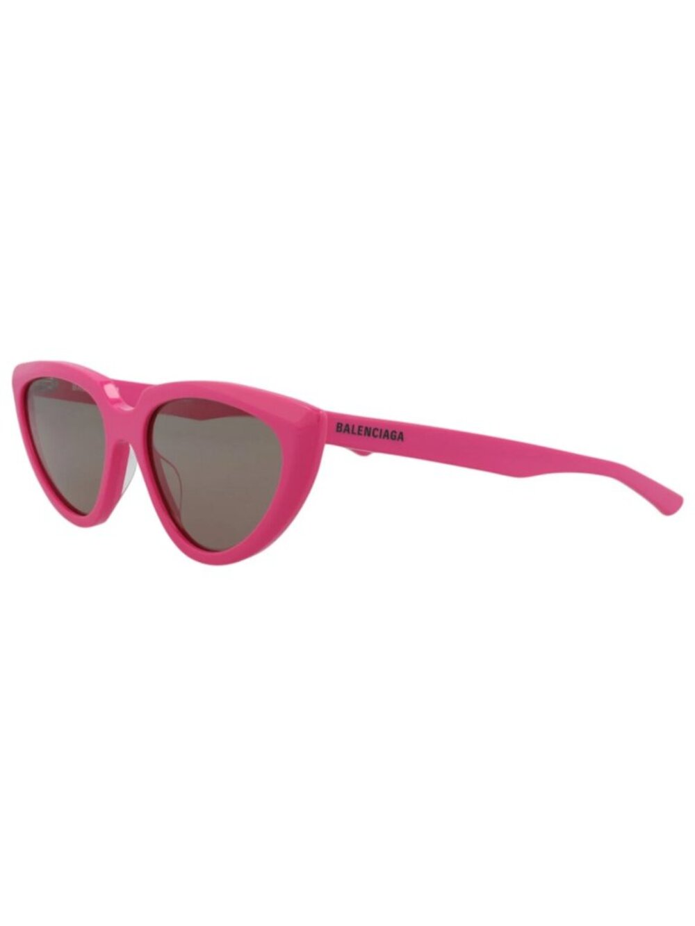 New Balenciaga Women's Sunglasses Cat Eye Acetate Frame Fuchsia Fuchsia Brown